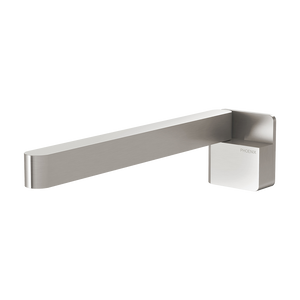 Designer Swivel Bath Outlet 230mm Square Brushed Nickel - Brushed Nickel