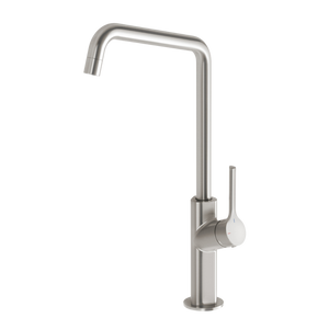 Ester Brushed Nickel Sink Mixer 200mm Squareline - Brushed Nickel