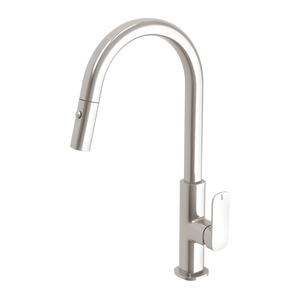 Nuage Pull Out Sink Mixer 200mm Lead Free Brushed Nickel - Brushed Nickel