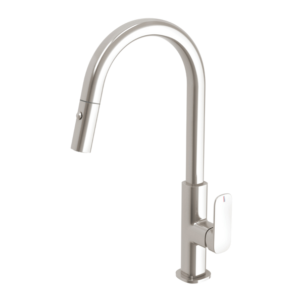 Nuage Pull Out Sink Mixer 200mm Lead Free Brushed Nickel