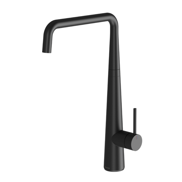 Erlen Matte Black Sink Mixer 200mm Squareline