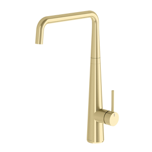 Erlen Brushed Gold Sink Mixer 200mm Squareline - Brushed Gold