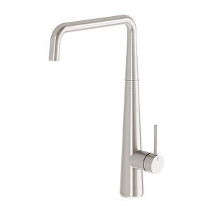 Erlen Brushed Nickel Sink Mixer 200mm Squareline - Brushed Nickel