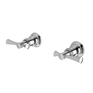 Cromford Wall Top Assemblies 15mm Extended Spindles Chrome - Chrome