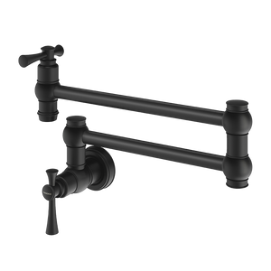 Cromford Pot Filler Matte Black - Matte Black