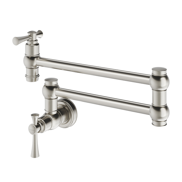 Cromford Pot Filler Brushed Nickel