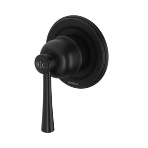 Cromford SwitchMix Shower / Wall Mixer Matte Black - Matte Black