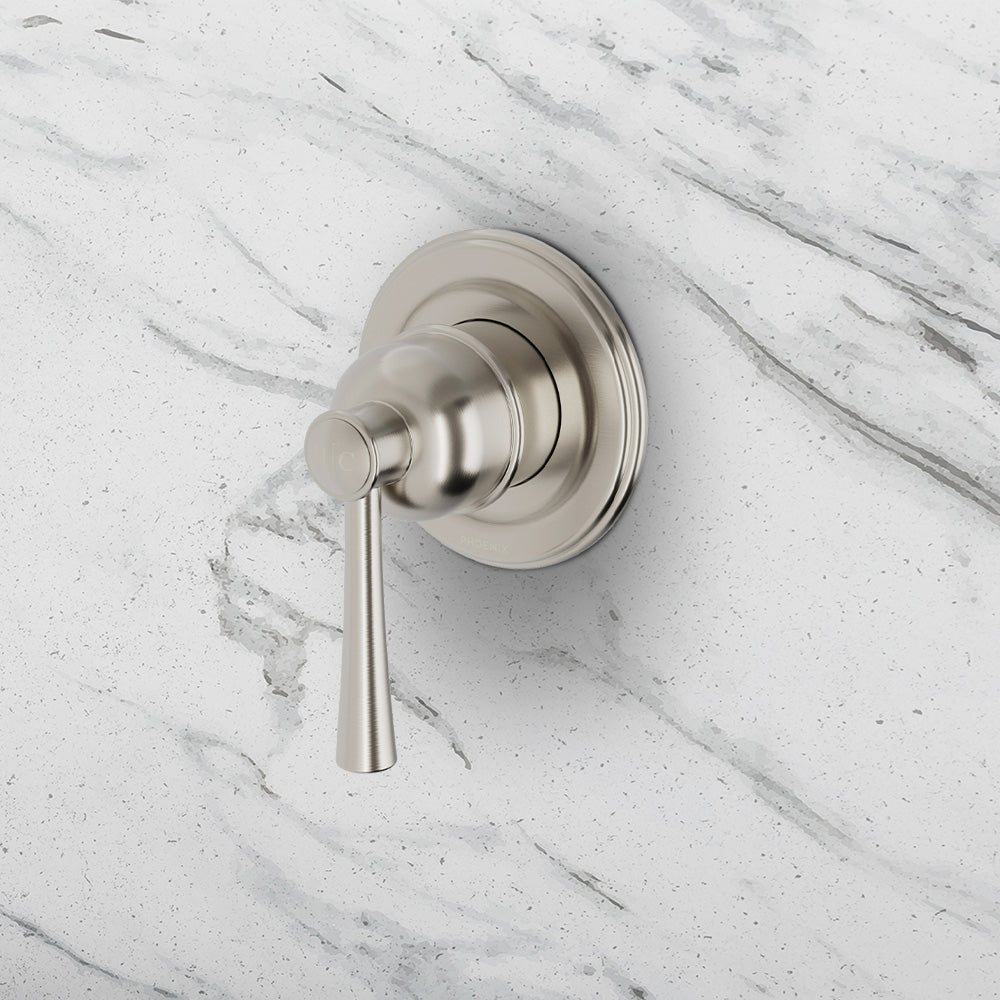 Cromford SwitchMix Shower / Wall Mixer Brushed Nickel