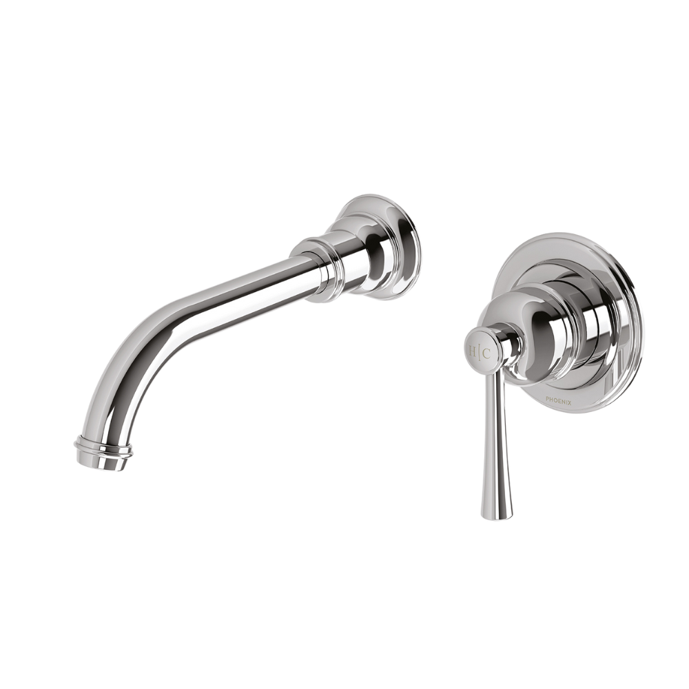 Cromford SwitchMix Wall Basin/Bath Mixer Set Fit-Off Kit Chrome