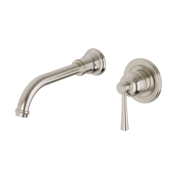 Cromford SwitchMix Wall Basin/Bath Mixer Set Fit-Off Kit Brushed Nickel