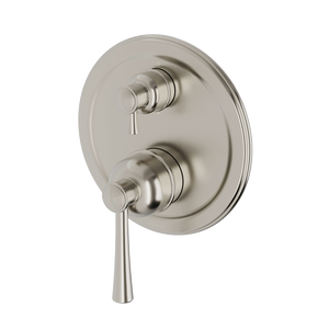 Cromford SwitchMix Shower/Bath Divertor Mixer Fit-Off Kit Brushed Nickel - Brushed Nickel