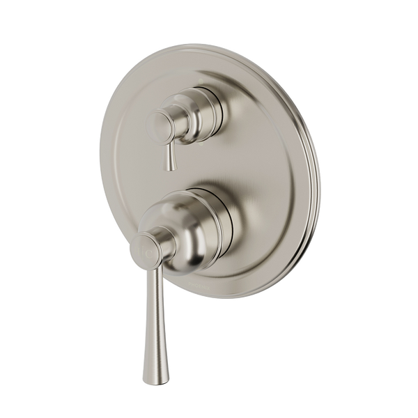 Cromford SwitchMix Shower/Bath Divertor Mixer Fit-Off Kit Brushed Nickel