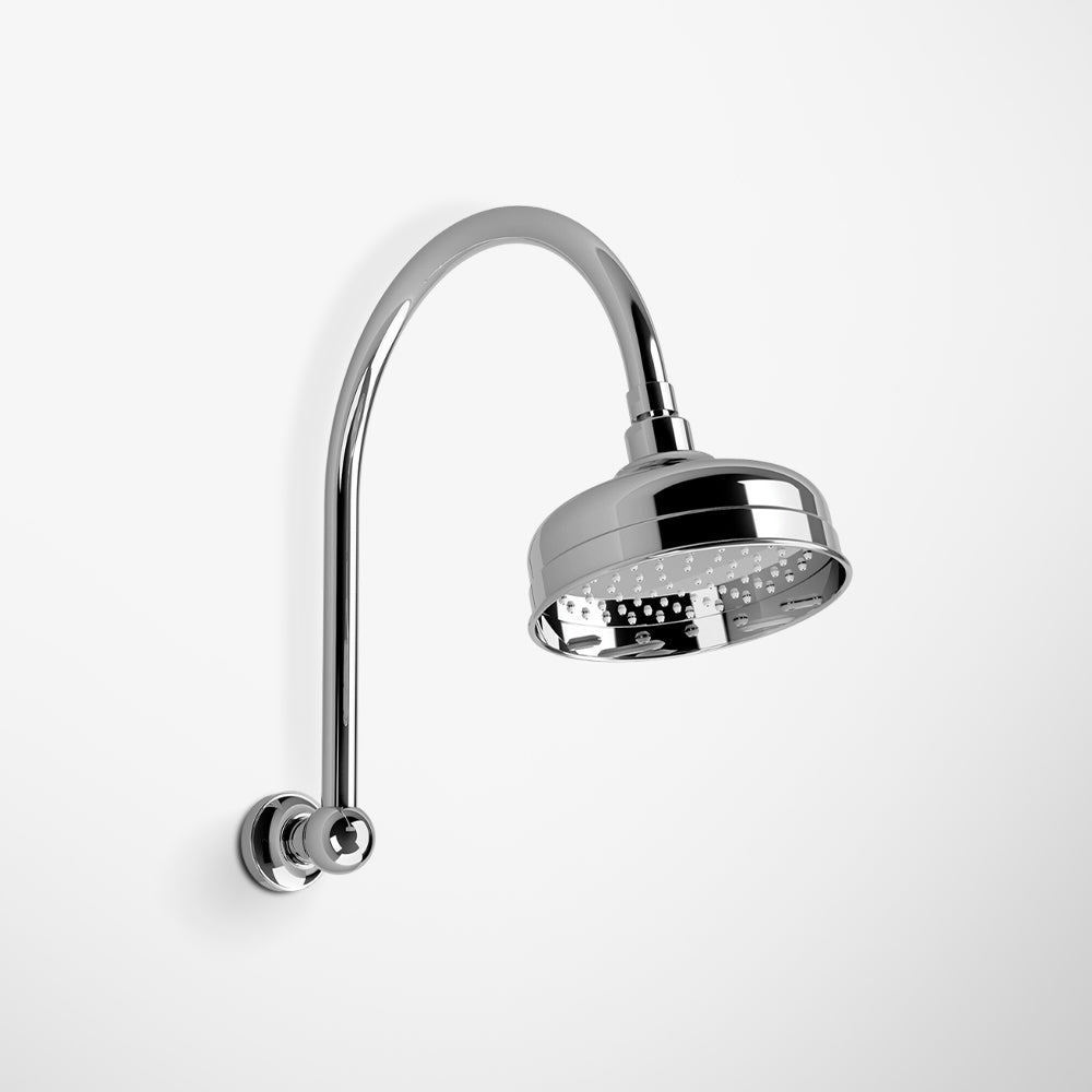 Cromford High-Rise Shower Arm and Rose Chrome
