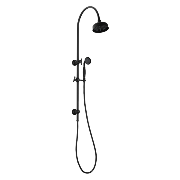 Cromford Twin Shower Matte Black