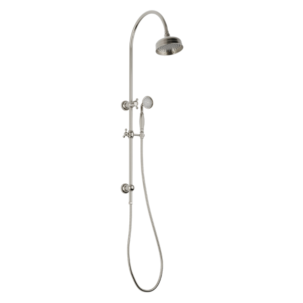 Cromford Twin Shower Brushed Nickel