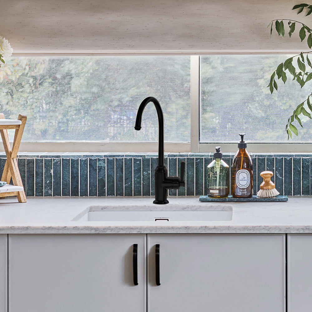 Cromford Sink Mixer Matte Black Lead Free