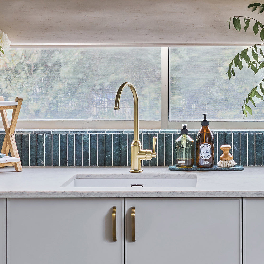 Cromford Sink Mixer Lead Free Brushed Gold