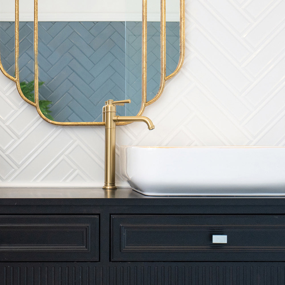 Cromford Vessel Mixer Brushed Gold Lead Free