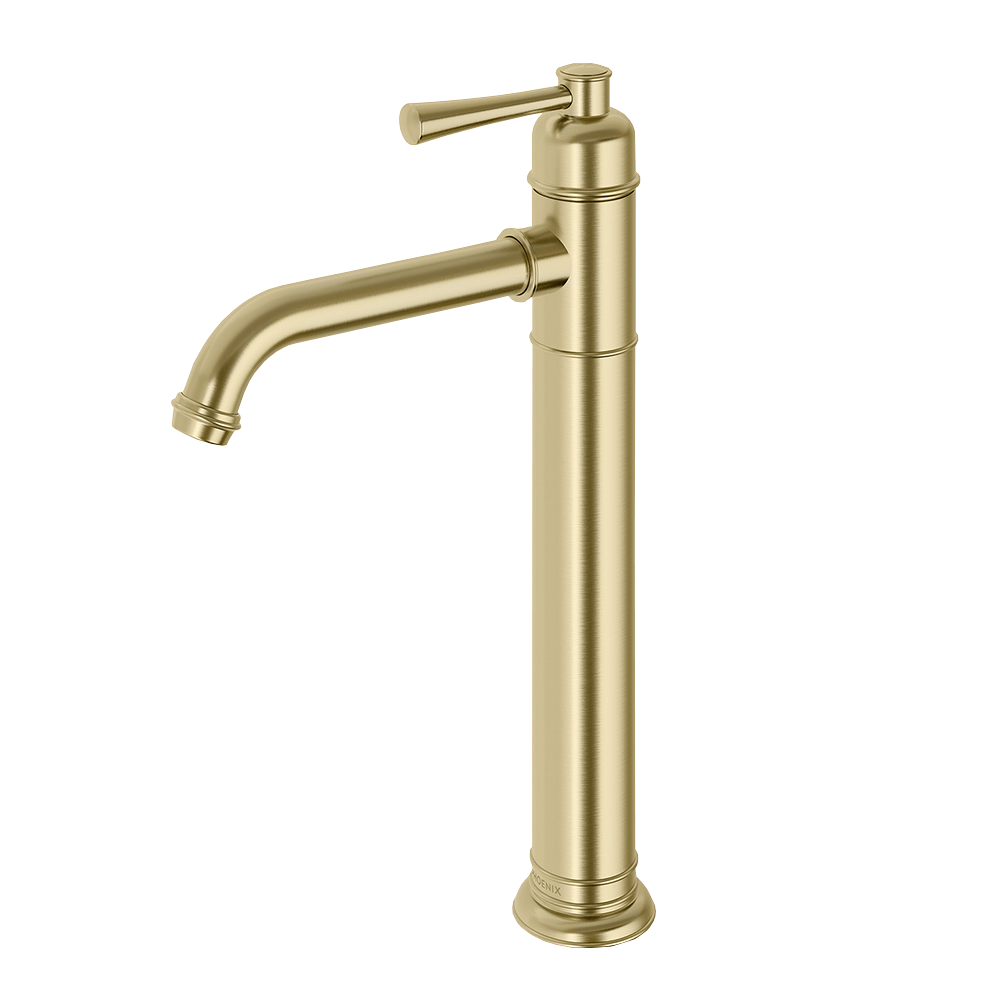 Cromford Vessel Mixer Brushed Gold Lead Free