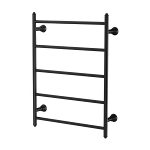 Cromford Heated Towel Ladder 550x750mm Matte Black - Matte Black