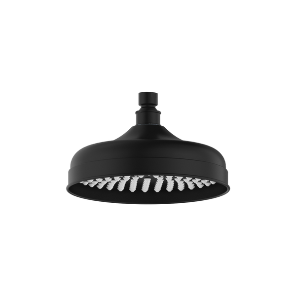 York Shower Head 200mm Matte Black