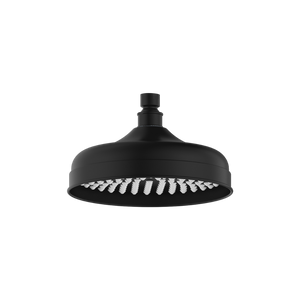 York Shower Head 200mm Matte Black - Matte Black