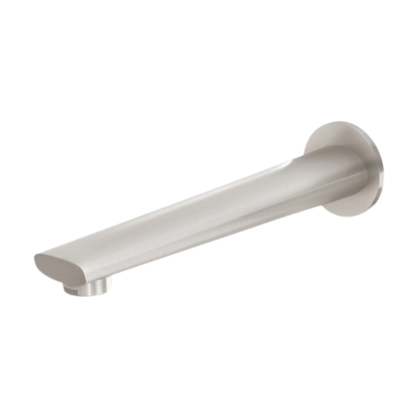 Arlo Wall Bath Outlet 200mm Brushed Nickel