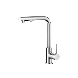 Square Pull Out Sink Mixer With Veggie Spray Function Chrome - Chrome