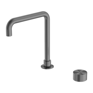 Kara Progressive Tall Basin Set Brushed Gunmetal - Gunmetal