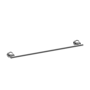 York Single Towel Rail 600mm Chrome - Chrome