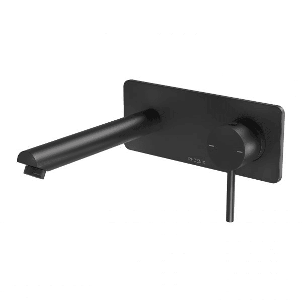 Pina Wall Basin / Bath Mixer Set 180mm Trim Kit Only Matte Black
