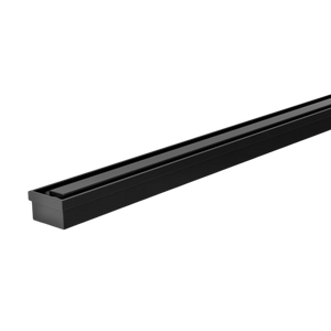 Phoenix Flat Slimline Channel Drain 30x750mm Outlet 65mm Matte Black - Matte Black