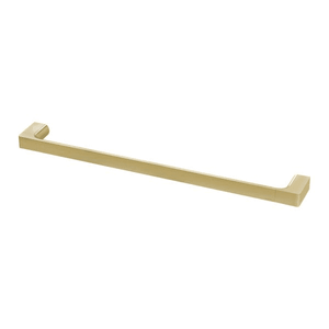 Gloss Single Towel Rail 600mm Brushed Gold - Brushed Gold