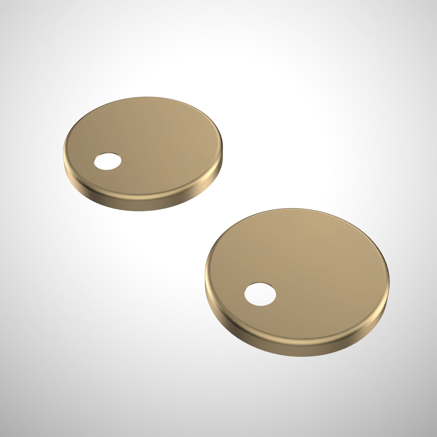 Urbane II Toilet Seat Hinge Caps Brushed Brass
