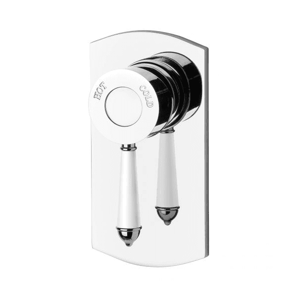 Nostalgia Shower / Wall Mixer Chrome White