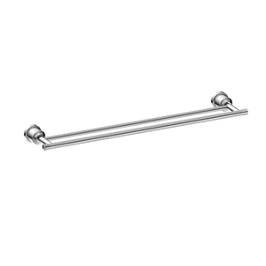 York Double Towel Rail 600mm Chrome - Chrome