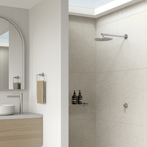 Vivid Slimline SS 316 Shower Arm & 250mm Rose  Stainless Steel - Stainless Steel