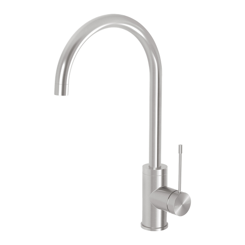 Vivid Slimline SS 316 Sink Mixer 200mm Gooseneck Stainless Steel