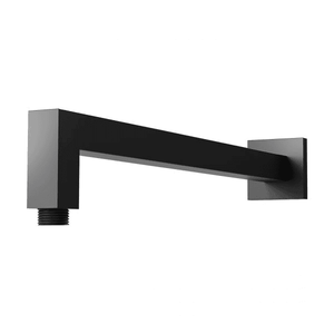 Lexi Shower Arm 400mm Square Matte Black - Matte Black