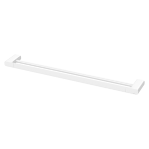 Nuage Double Towel Rail 800mm  Matte White - Matte White