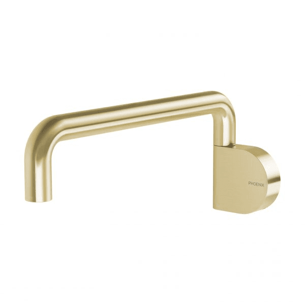 Designer Swivel Bath Outlet 230mm Round Brushed Gold