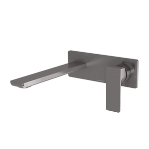 Gloss MKII SwitchMix Wall Basin / Bath Mixer Set 200mm Brushed Carbon - Brushed Carbon
