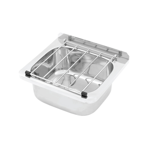 Cleaners Sink With Wall Mount Brackets - Stainless Steel