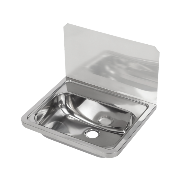 Wall Mounted Hand Basin with Splashback