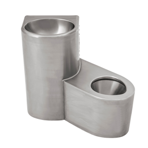 Combination Unit 45 Right P Trap - Stainless Steel