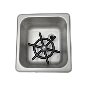 Glass/Milk Jug Rinser Compact - Stainless Steel