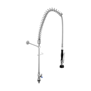 Stainless Steel Single Bench Mount Pre-Rinse Unit - Stainless Steel