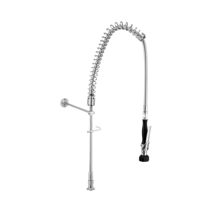 Stainless Steel Hob Mount Pre Rinse Unit No Stops - Stainless Steel