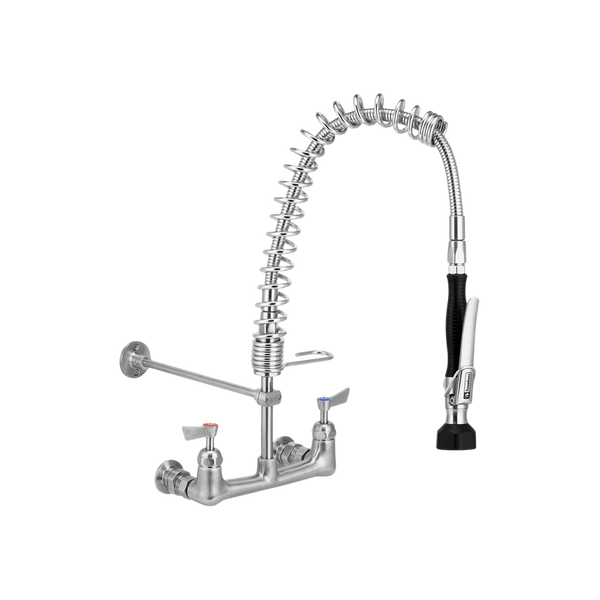Compact Stainless Steel Exposed Wall Mounted Pre Rinse Unit