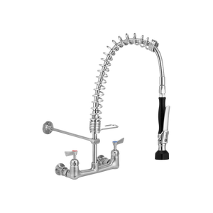 Compact Stainless Steel Exposed Wall Mounted Pre Rinse Unit - Stainless Steel